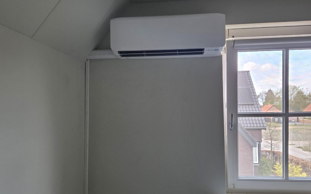 Wijnkoeling en slaapkamerairco in woonhuis in Uddel